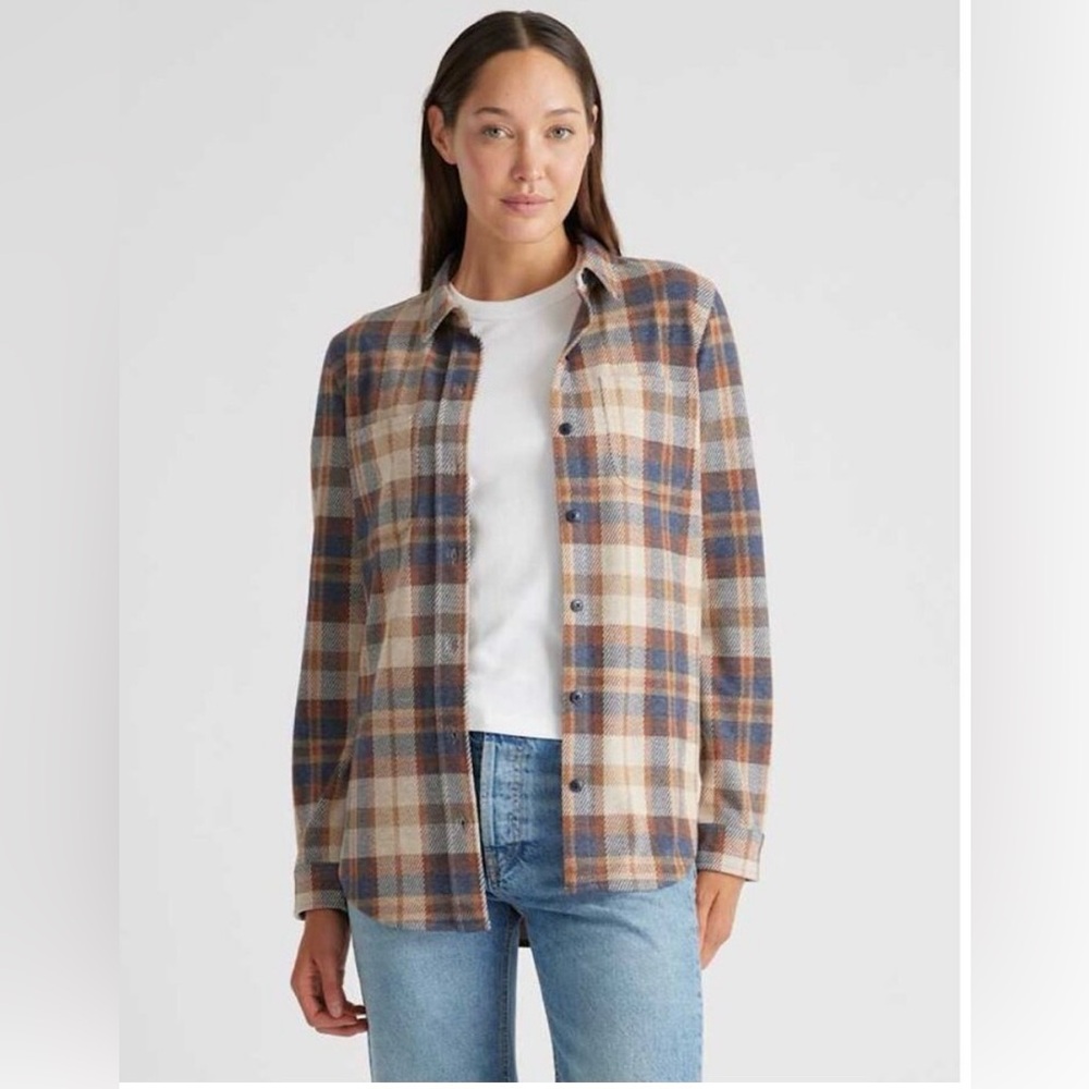 Quince Stretch Sweater Fleece Shirt - S